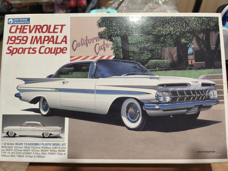 Gunze Sangyo 1/32 Chevrolet 1959 Impala Sport Coupe  )轎跑車 (G-175) 