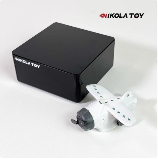 NIKOLATOY 手工製作 懸浮可愛小飛機 造型時鐘 