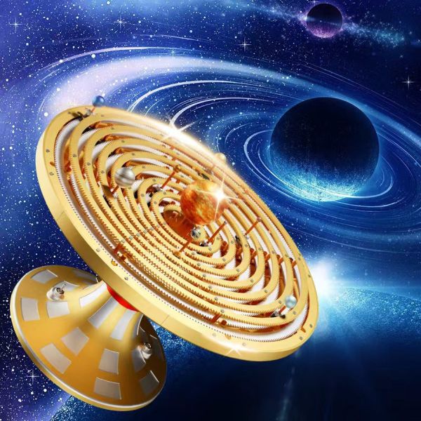 土星文化 太陽系金屬模型 