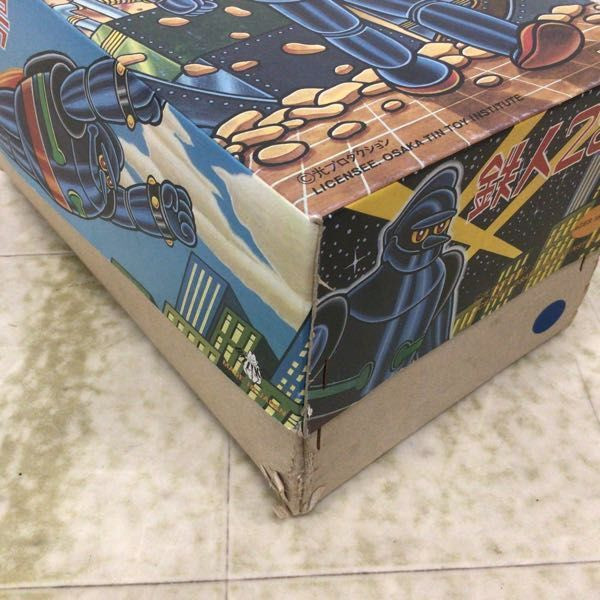 古董鐵皮發條玩具 鐵人28號 