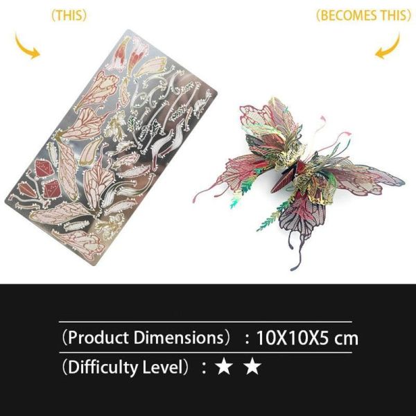 千宇蝶 3D 金屬機械蝴蝶模型套件 