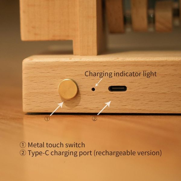 木製鯨魚動態模型 - 桌面減壓展示品（非音樂盒） 