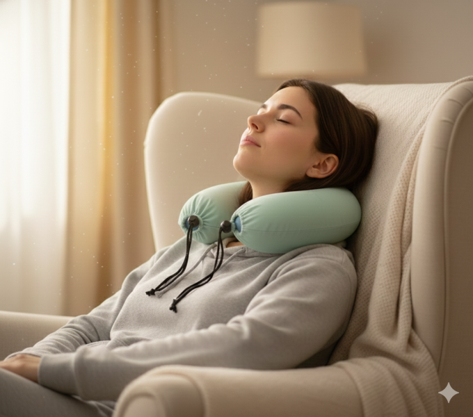 負離子循環頸枕套/品牌綠 負離子多功能襯墊