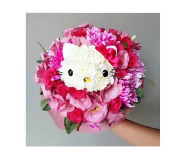 經典款 Hello Kitty 鮮花捧花 捧花 婚禮 結婚 Hello Kitty