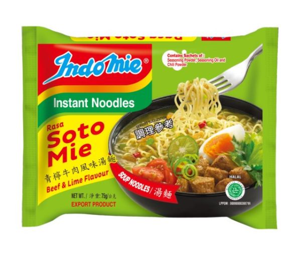 印尼Indomie營多湯麵-青檸牛肉風味湯麵(5包入) 印尼Indomie營多湯麵