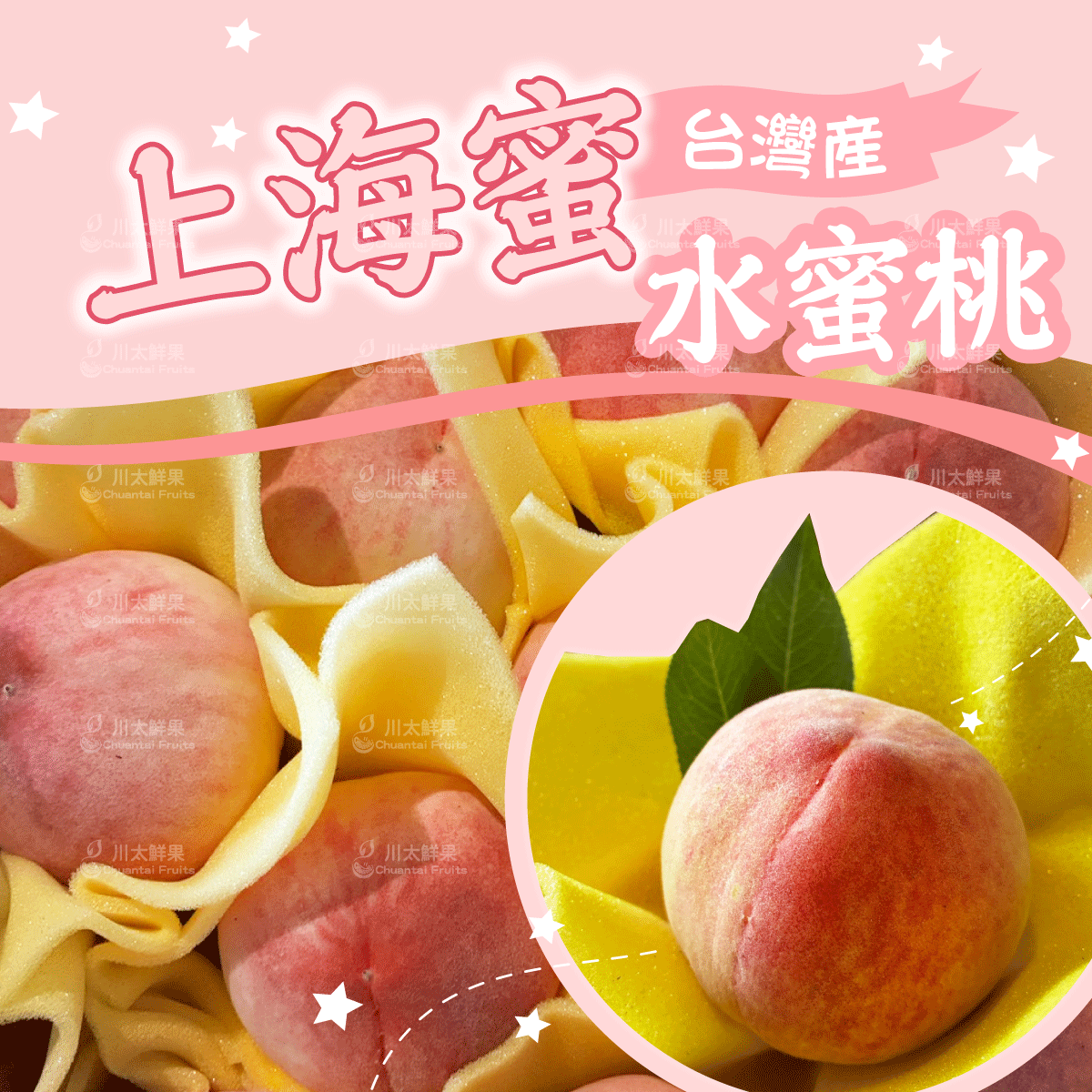 台灣嚴選-上海蜜水蜜桃、6顆入/盒 (免運) 紅玉水蜜桃,水蜜桃,水果禮盒,送禮,台灣水蜜桃,拉拉山水蜜桃,好吃的水蜜桃,上海蜜水蜜桃,上海蜜桃