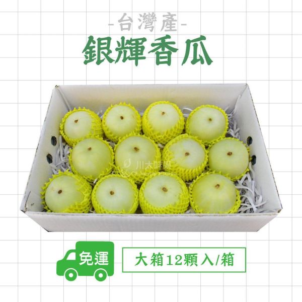 【預購】嚴選小農-銀輝香瓜、多規格(免運) 銀輝,美濃,銀輝美濃香瓜,香瓜,台灣香瓜