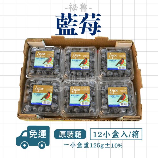 ［驚爆價］祕魯-新鮮藍莓、原裝12小盒入/件(免運) 藍莓,祕魯,藍莓,空運藍莓,花青素,輕食