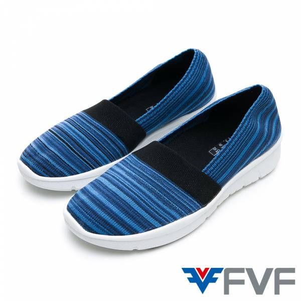 FVF 條紋編織娃娃鞋-深藍 FVF,編織鞋,針織鞋,運動鞋,休閒鞋,懶人鞋,健走鞋,鞋子,shoes, knitting shoes,父親節禮物,送禮,耐走鞋,鞋帶,通勤鞋,拇指外翻推薦,不磨腳,皮鞋,懶人鞋,人字拖,拖鞋,奧運鞋,禮賓鞋,奧運,中華隊,增高厚底鞋