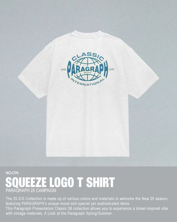 Paragraph 壓縮設計 logo tee / 4色 