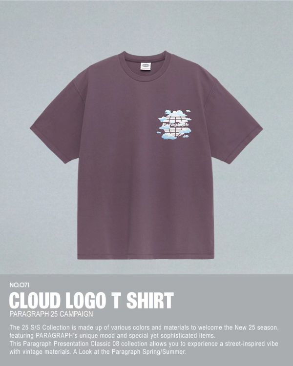 Paragraph 雲朵 logo tee / 5色 