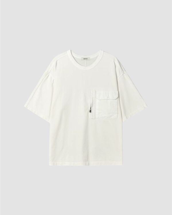 輕工裝單口袋tee / 3色 