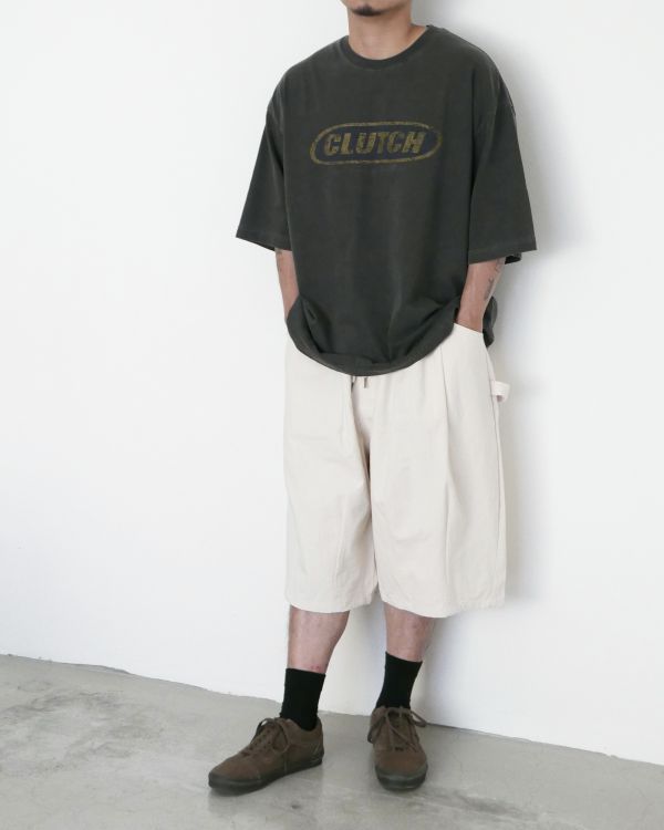Clutch水洗字母tee / 2色 