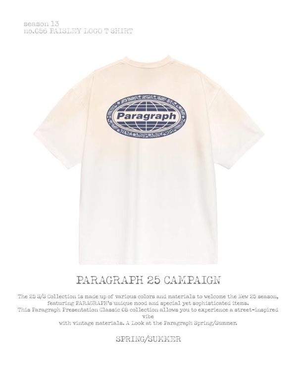 Paragraph 暈染色 logo tee / 3色 