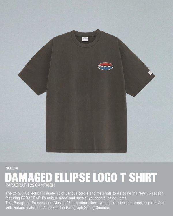 Paragraph 斑駁刷舊 logo tee / 4色 