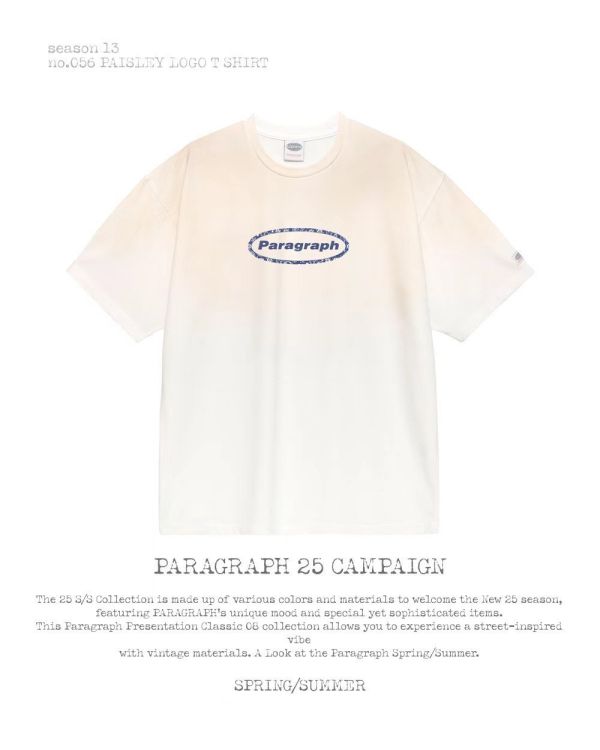Paragraph 暈染色 logo tee / 3色 