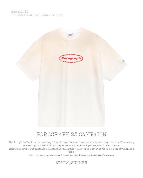 Paragraph 暈染色 logo tee / 3色 