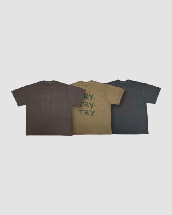多試幾次水洗tee / 3色 