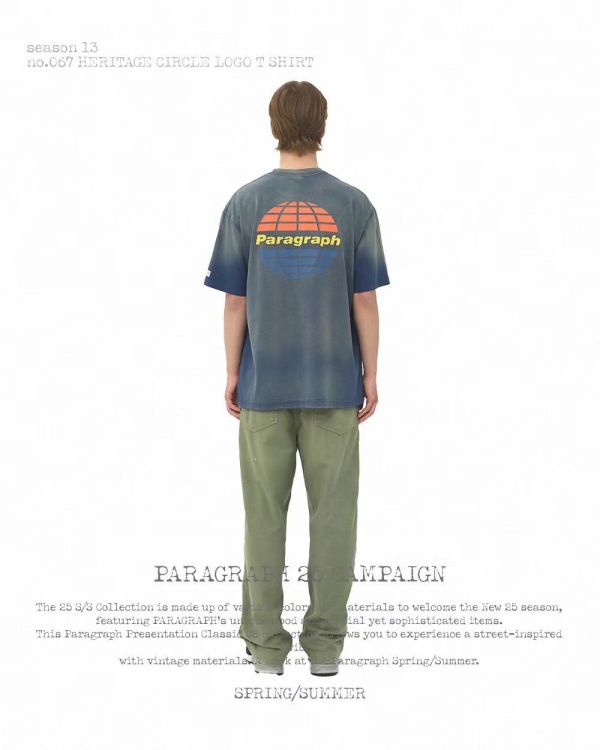 Paragraph 復古刷色 logo tee / 3色 