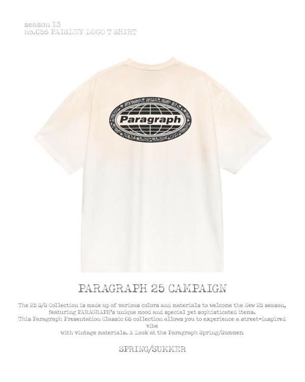 Paragraph 暈染色 logo tee / 3色 