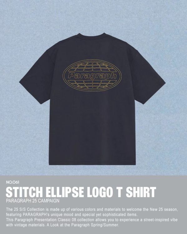 Paragraph 橢圓車線 logo tee / 4色 