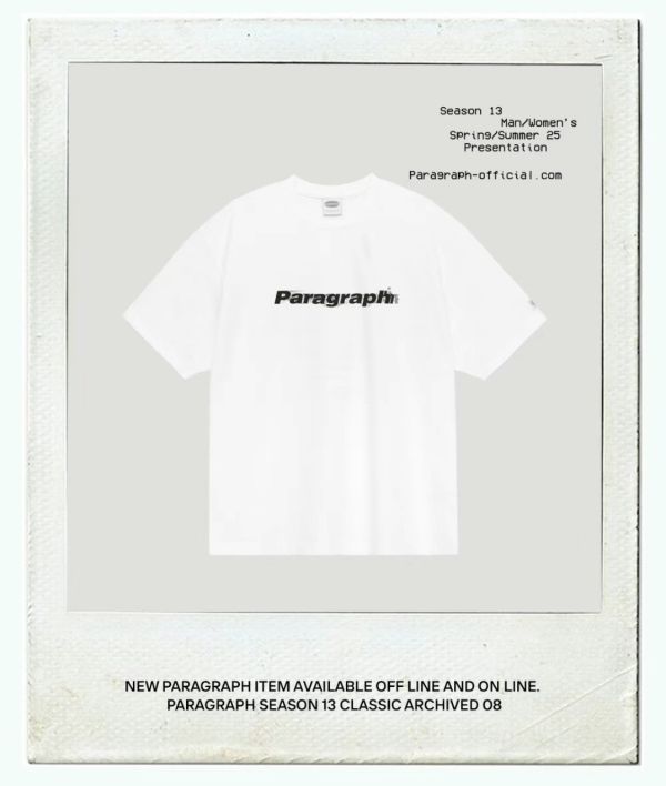 Paragraph 特殊印刷 logo tee / 3色 