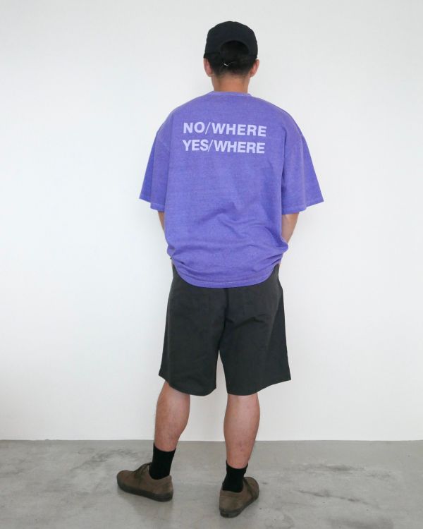 Nowhere水洗刷色tee / 2色 