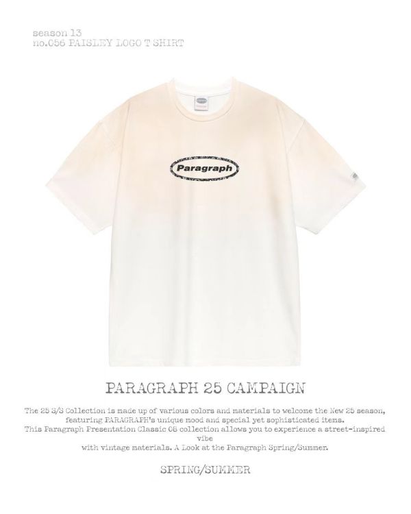 Paragraph 暈染色 logo tee / 3色 