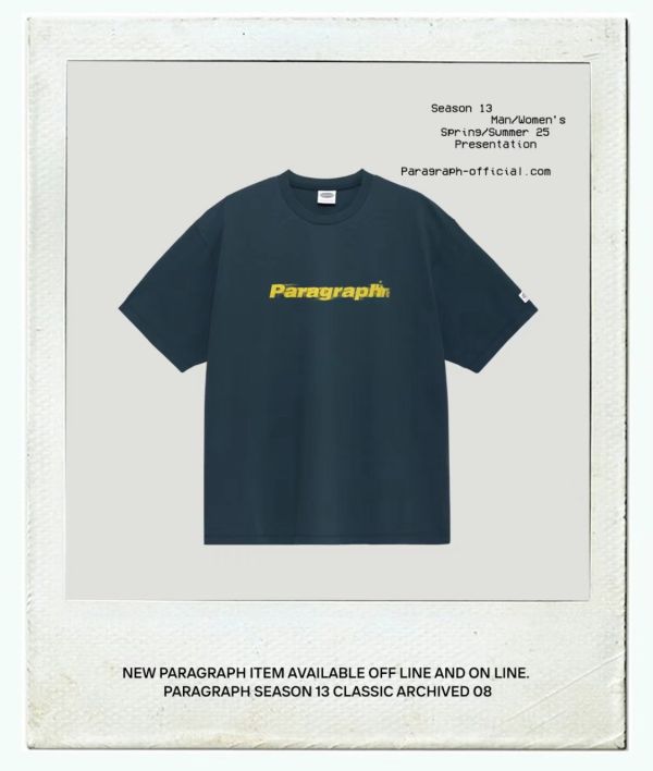 Paragraph 特殊印刷 logo tee / 3色 