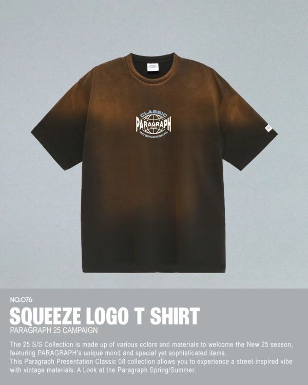 Paragraph 壓縮設計 logo tee / 4色 