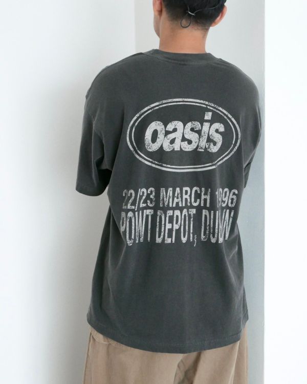 Oasis水洗刷舊tee / 4色 