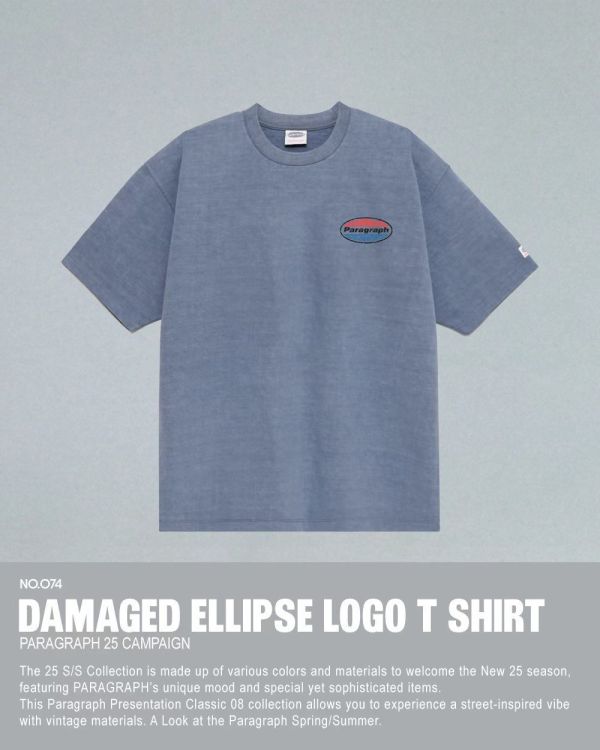Paragraph 斑駁刷舊 logo tee / 4色 