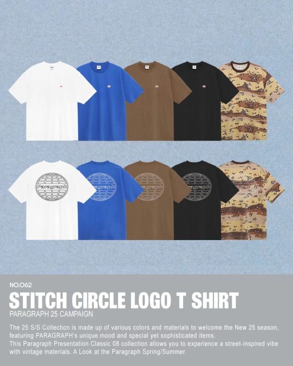 Paragraph 圓形車線 logo tee / 5色 