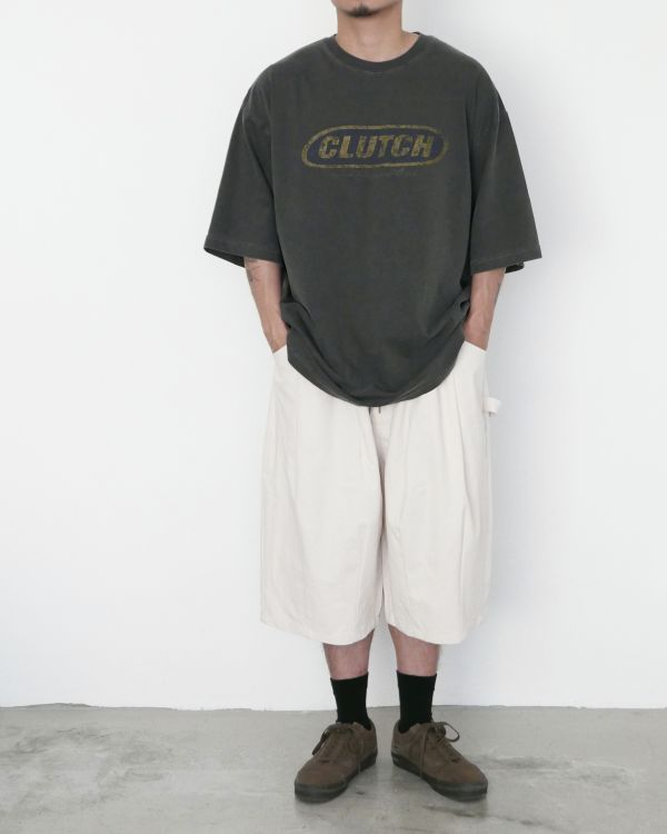 Clutch水洗字母tee / 2色 