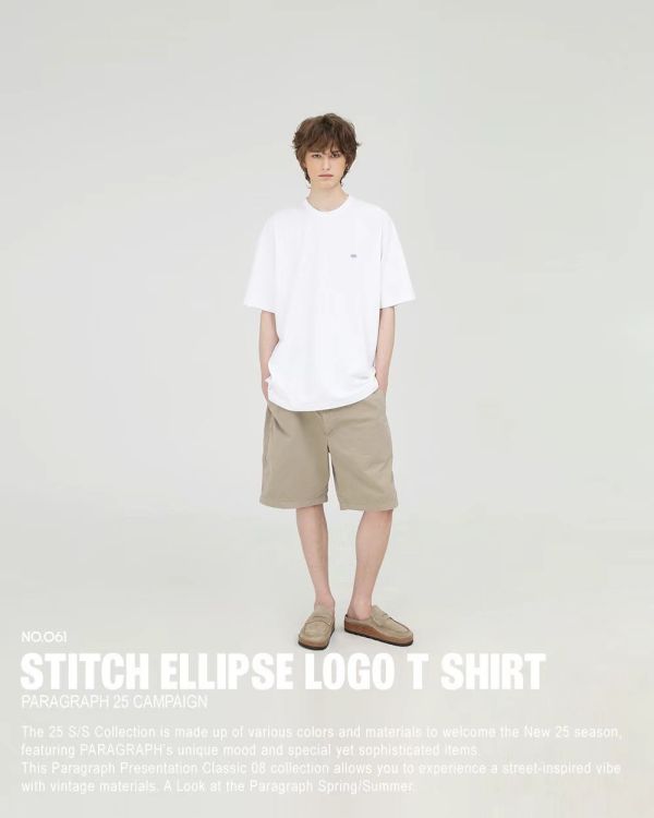 Paragraph 橢圓車線 logo tee / 4色 