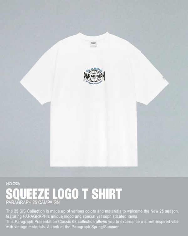 Paragraph 壓縮設計 logo tee / 4色 