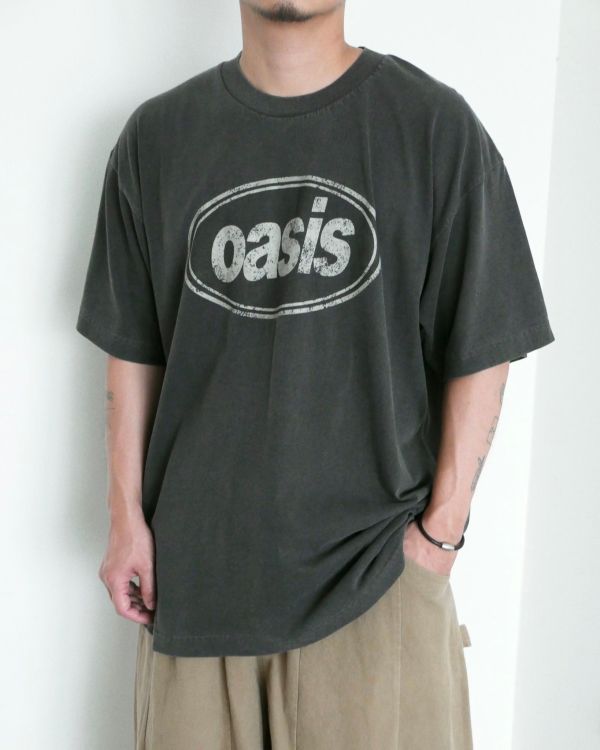 Oasis水洗刷舊tee / 4色 