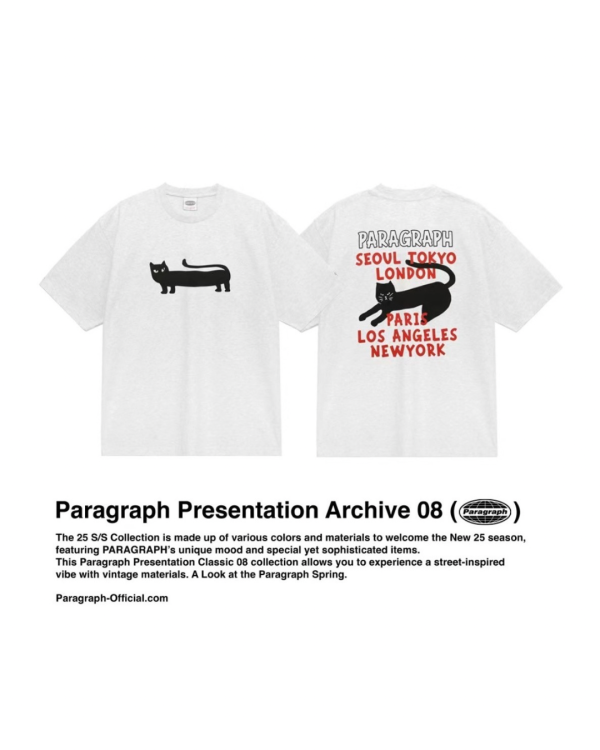 Paragraph 插畫字母 logo tee / 4色 
