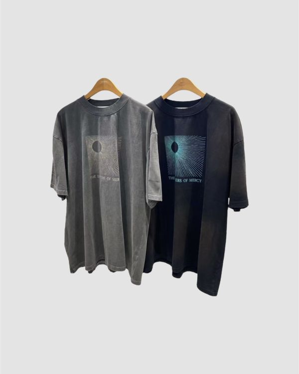 抽象插畫水洗tee / 2色 