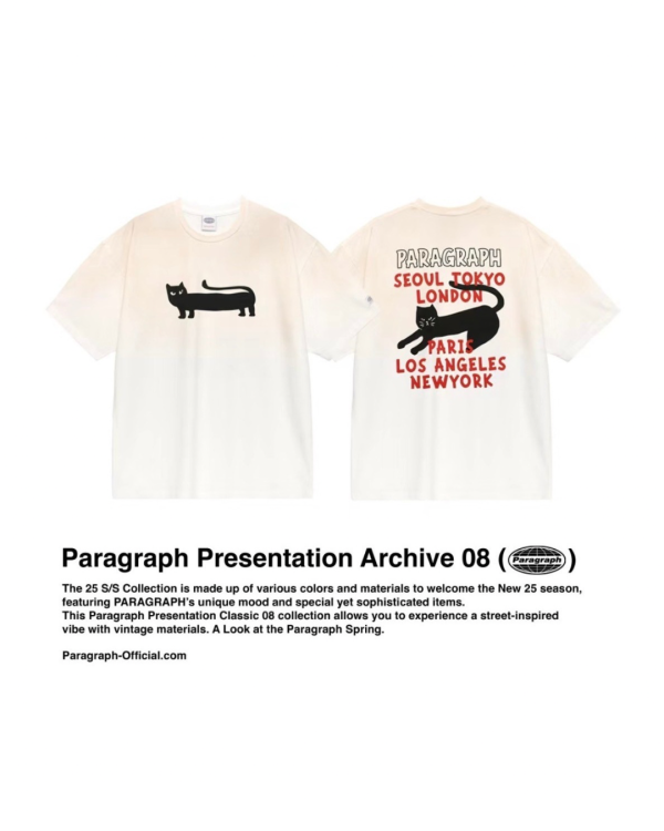 Paragraph 插畫字母 logo tee / 4色 