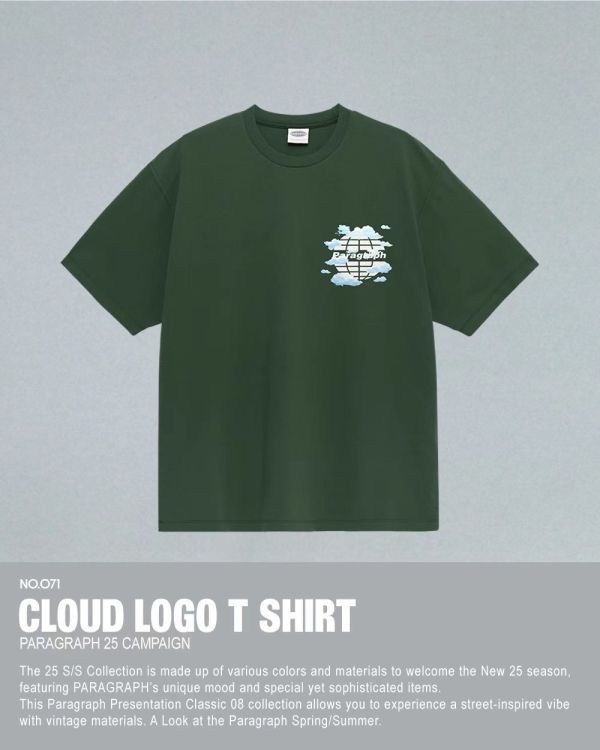 Paragraph 雲朵 logo tee / 5色 