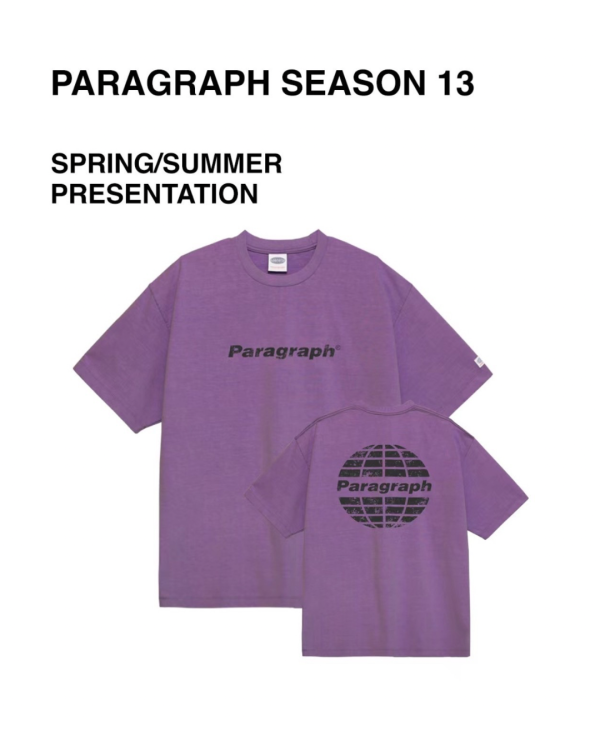 Paragraph 水洗 logo tee / 6色 