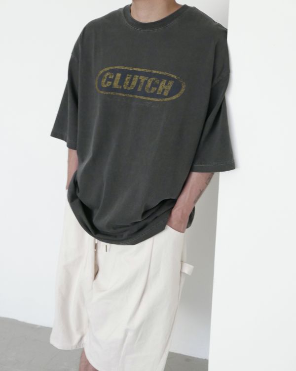 Clutch水洗字母tee / 2色 