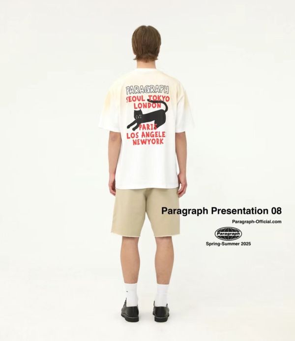 Paragraph 插畫字母 logo tee / 4色 