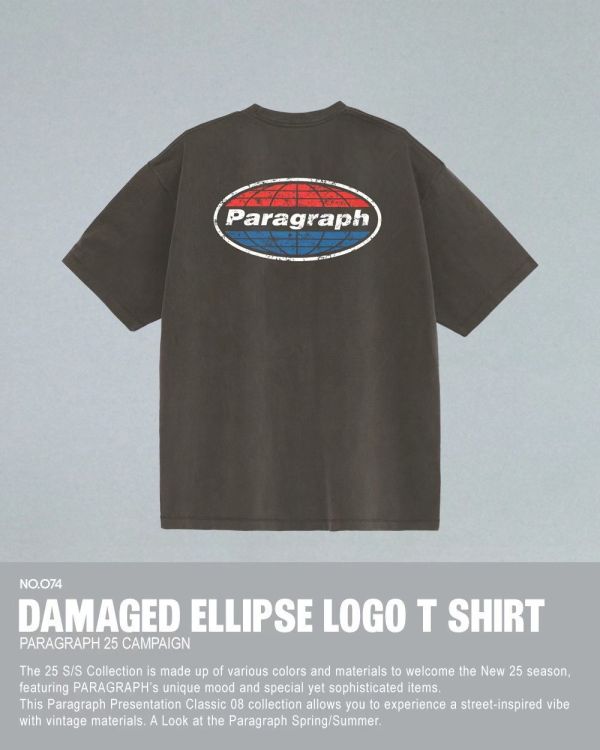 Paragraph 斑駁刷舊 logo tee / 4色 