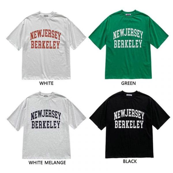 New Jersey復古字母tee / 4色 