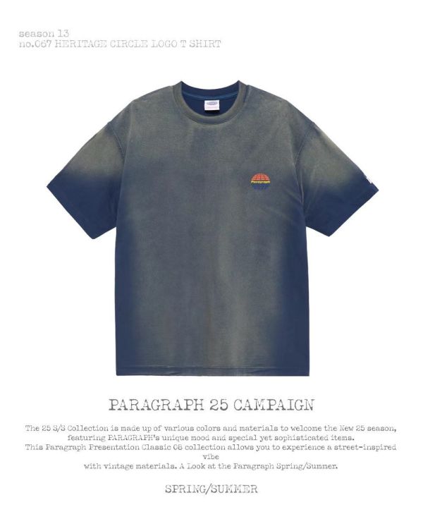 Paragraph 復古刷色 logo tee / 3色 
