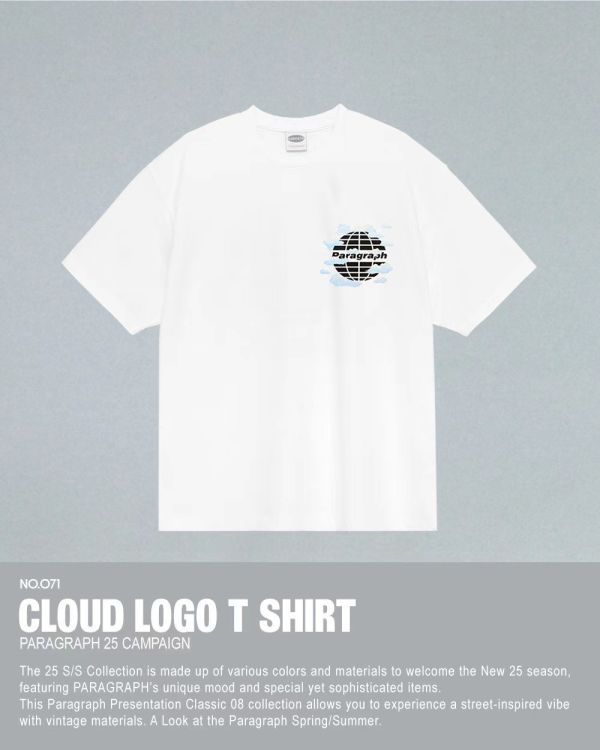 Paragraph 雲朵 logo tee / 5色 