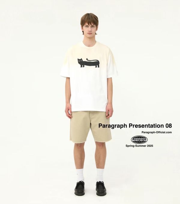 Paragraph 插畫字母 logo tee / 4色 
