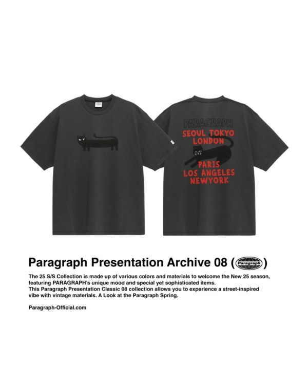 Paragraph 插畫字母 logo tee / 4色 